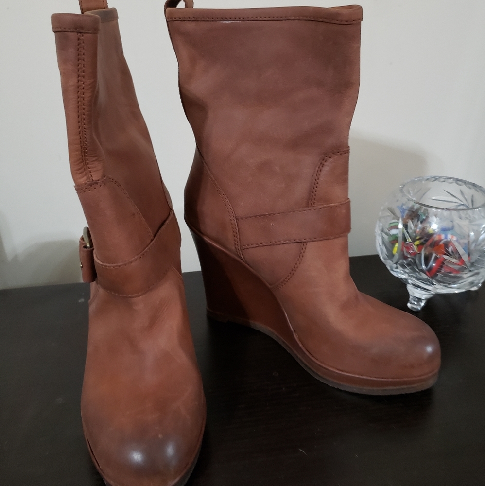 Lucky Brand Brown Heeled Boots